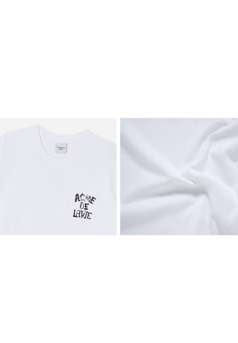 Ink Stamp Logo Short Sleeve T-Shirt White
