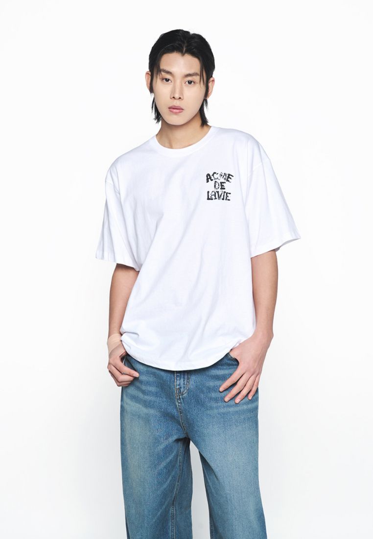 Ink Stamp Logo Short Sleeve T-Shirt White