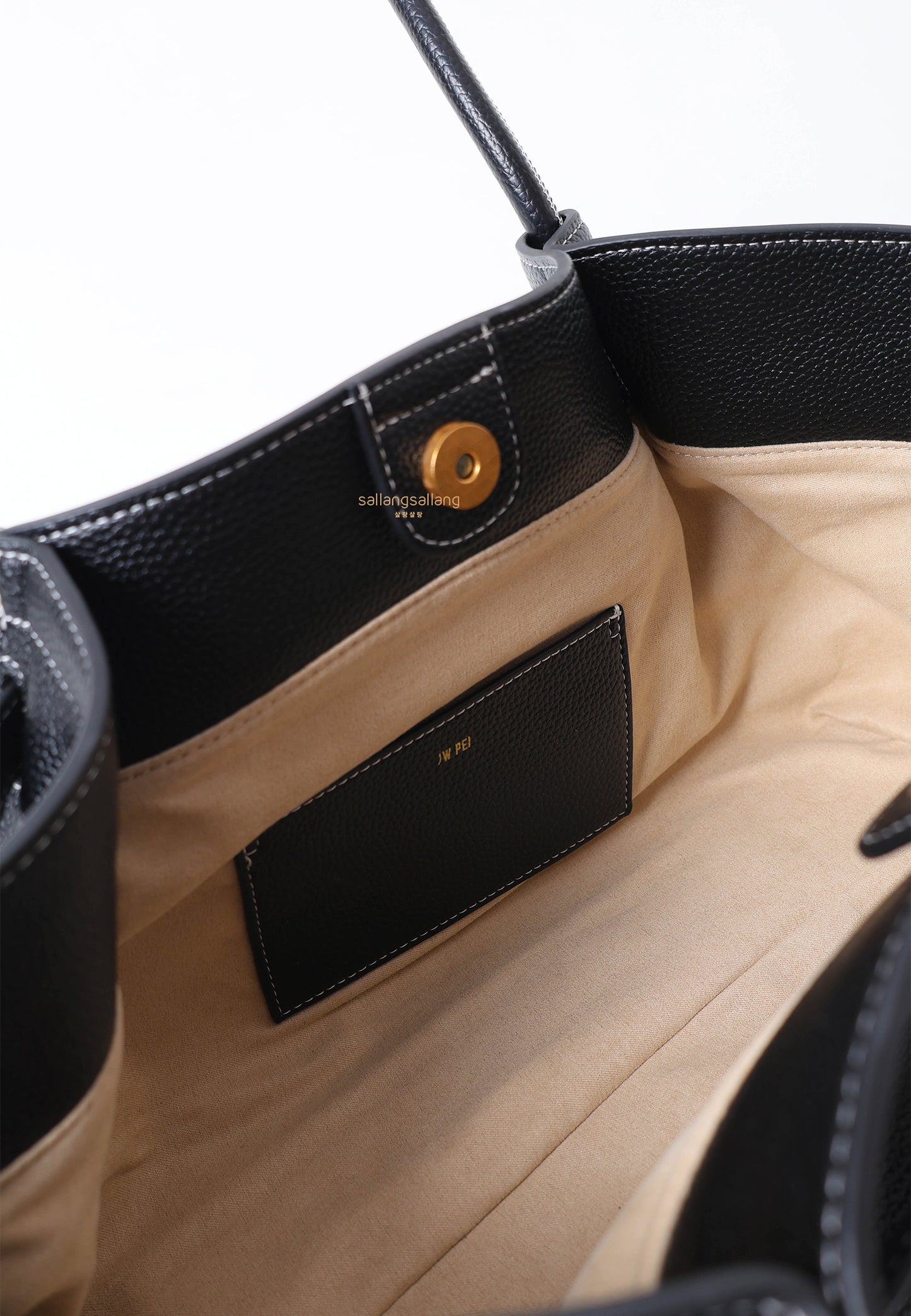 Hana Wide Tote Bag - Black