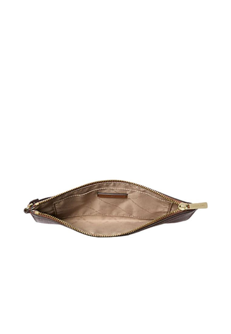 MICHAEL KORS Jet Set Travel Large Pebbled Leather Pouch Luggage