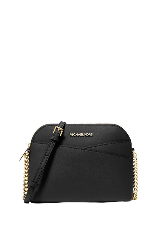 Jet Set Travel Medium Dome Crossbody Bag Black