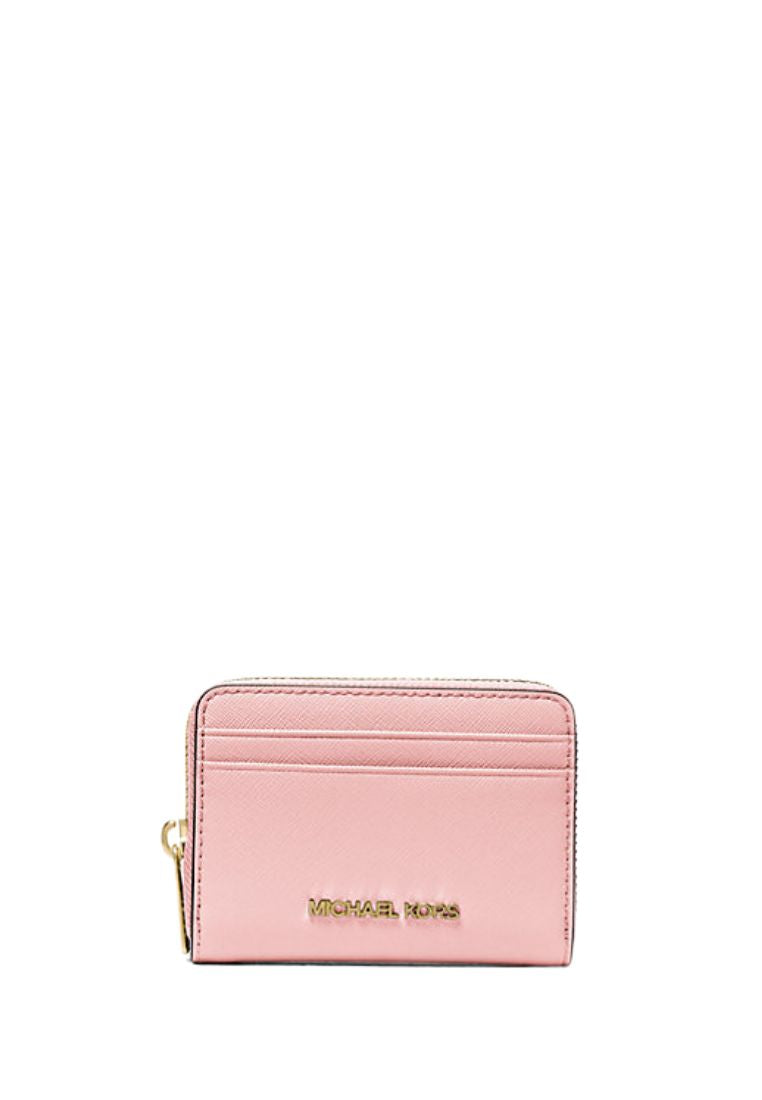 Jet Set Travel Medium Saffiano Leather Wallet Powder Blush