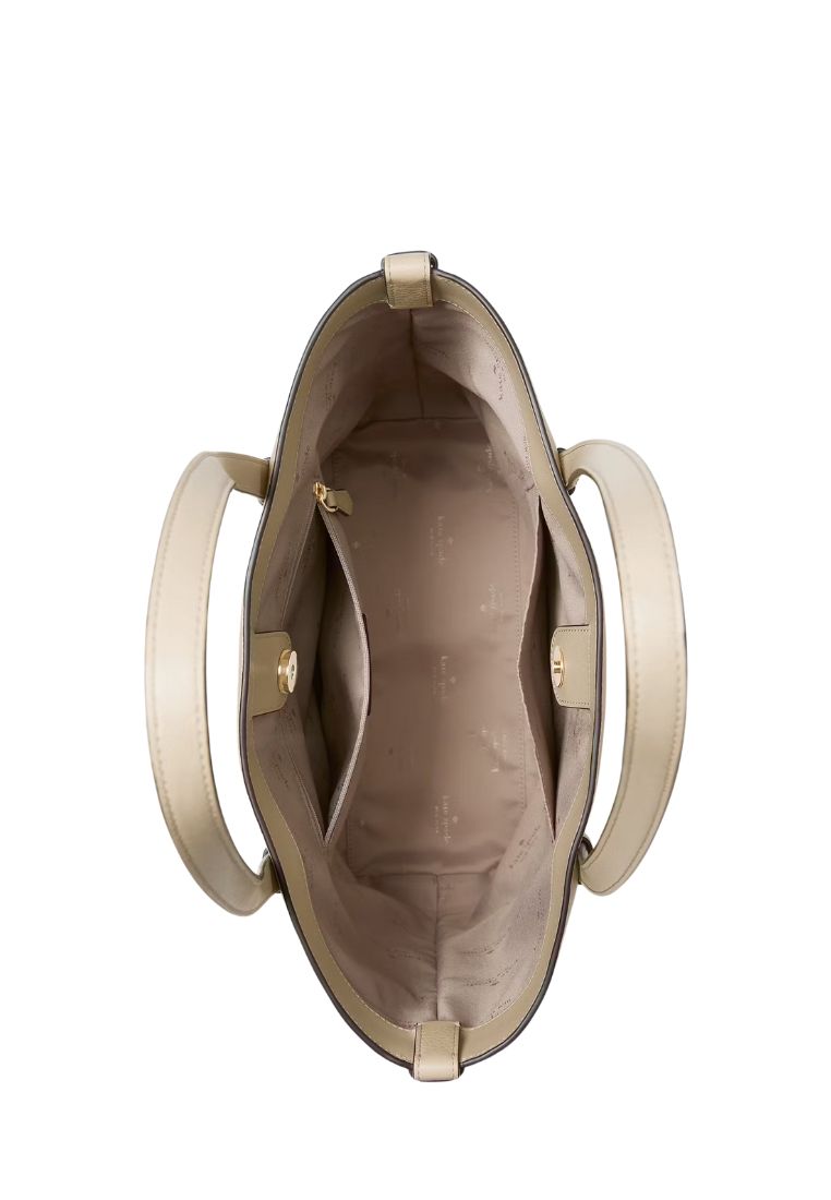Juliette Leather Medium Tote Light Sand