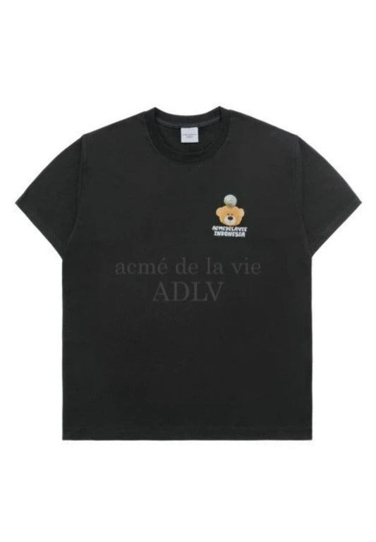 KLEPON BEAR ARTWORK Short Sleeve T-Shirt Black