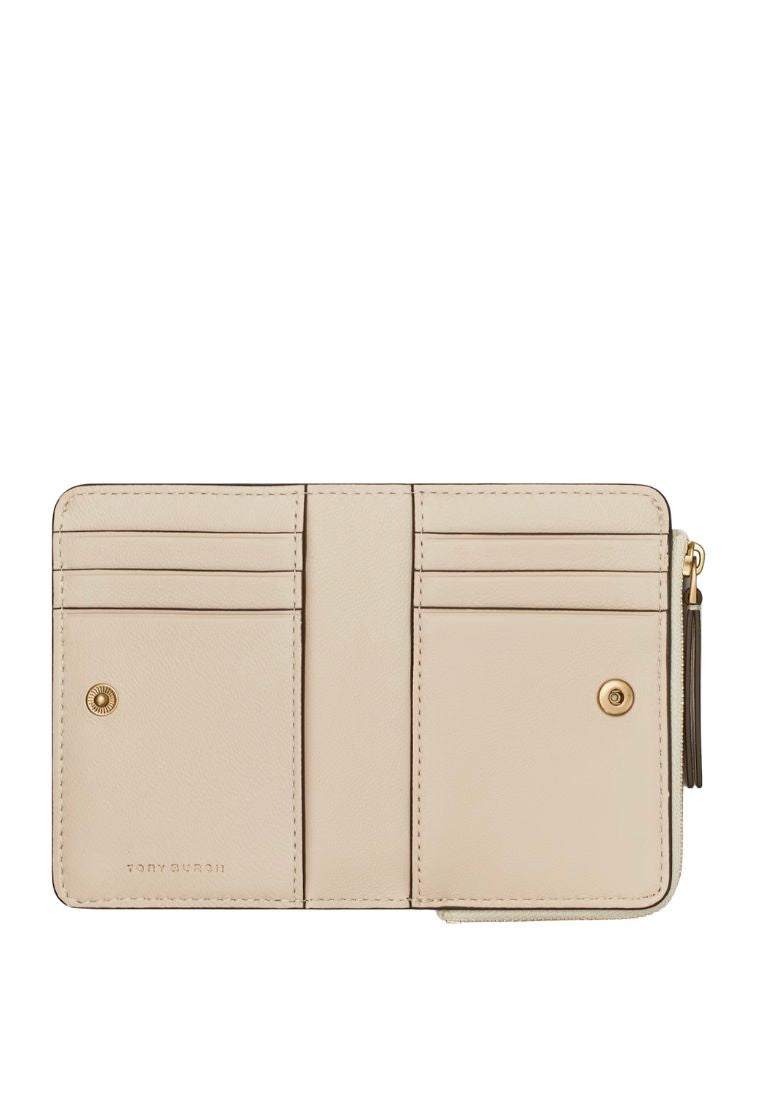 Kira Chevron Bi-fold Wallet New Cream