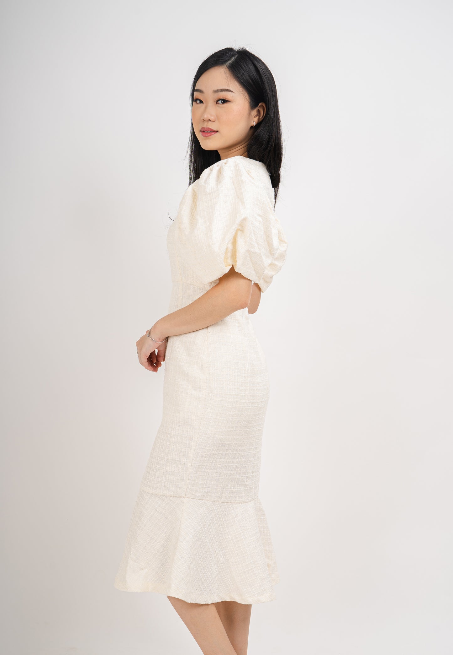 Allure Celine Puff Tweed Dress