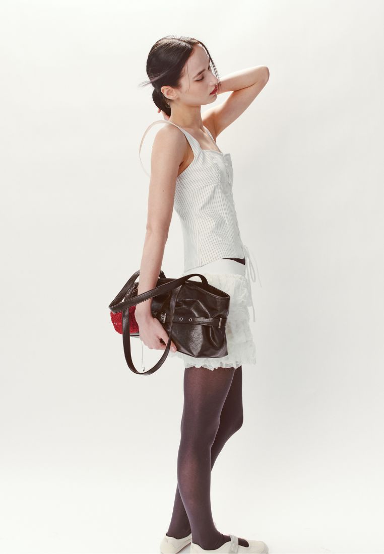 Le Belt Bag M Goat Chocolate