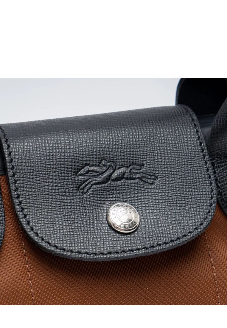 Le Pliage Energy Extra Small Top Handle Bag Chocolate with Detachable Strap