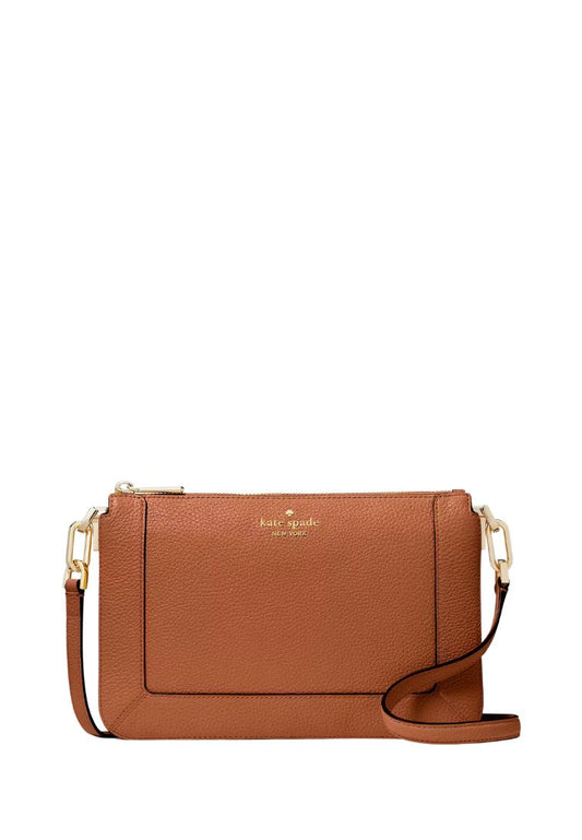 Lena Double Compartment Crossbody Warm Gingerbread