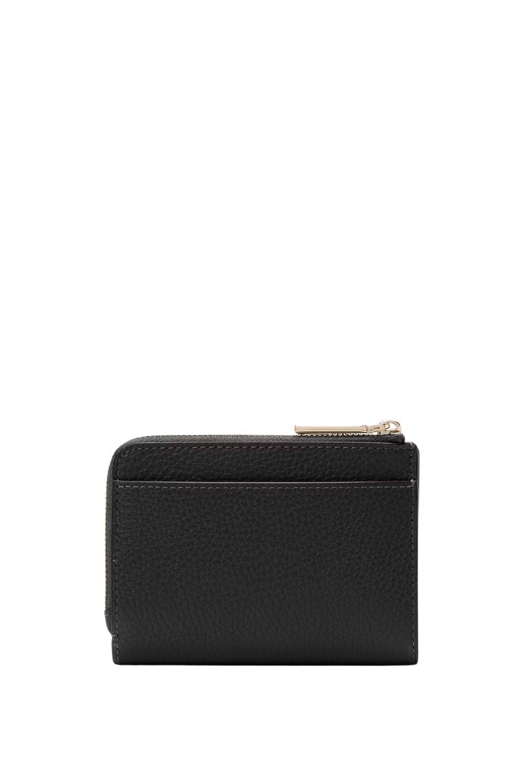 Lena Small L Zip Wallet Black