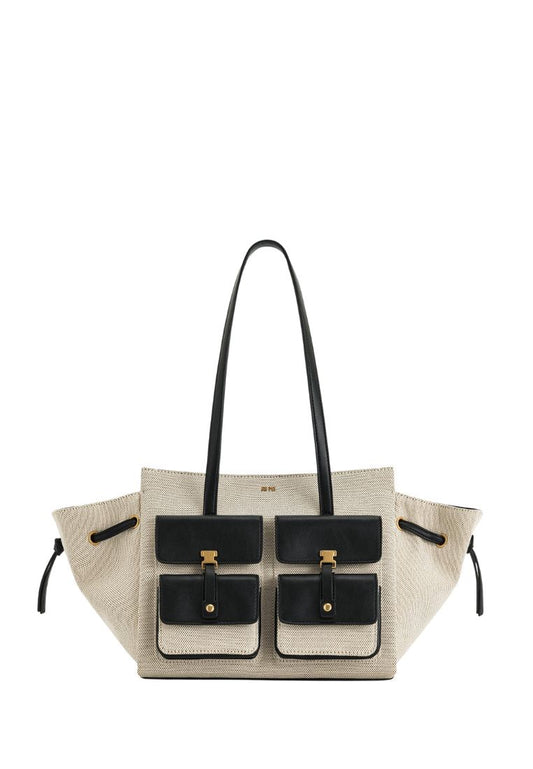 Linda Tote Bag - Black Canvas