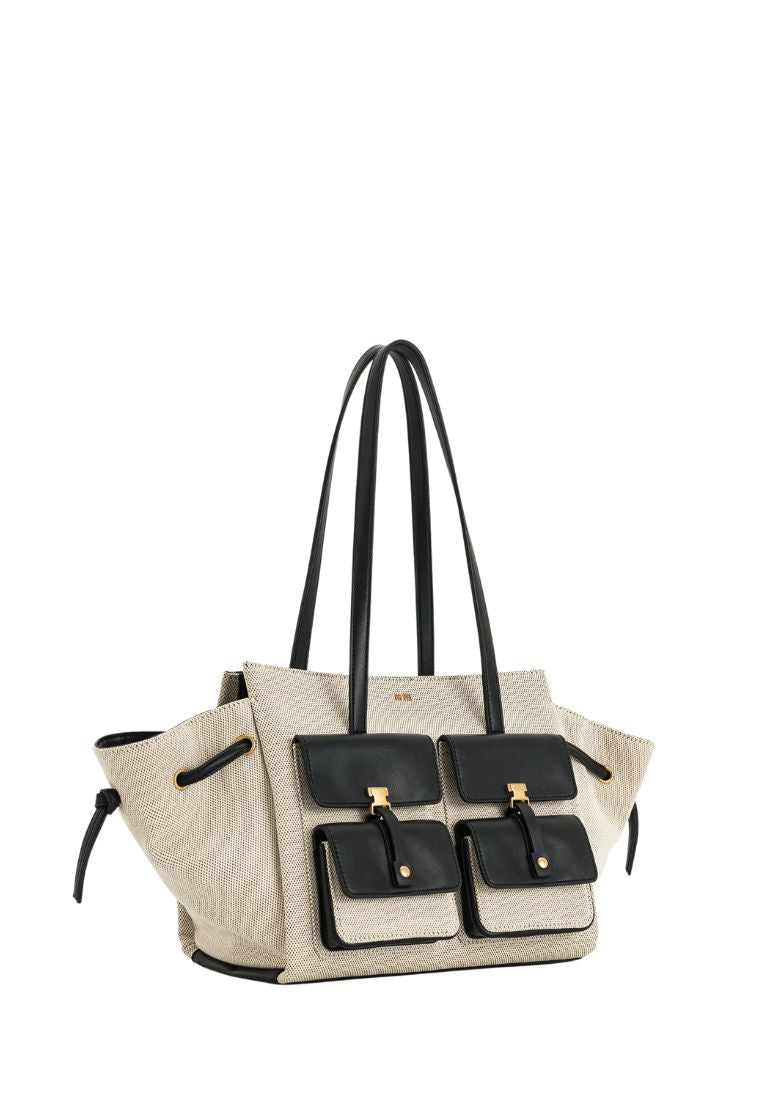 Linda Tote Bag - Black Canvas