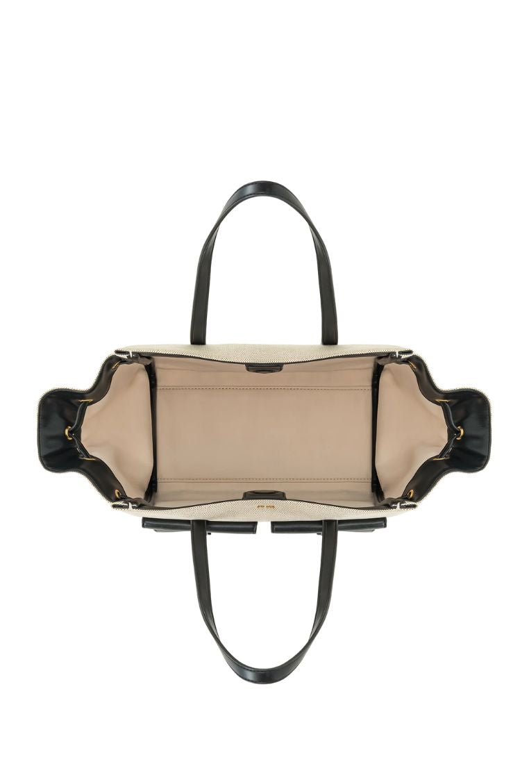 Linda Tote Bag - Black Canvas