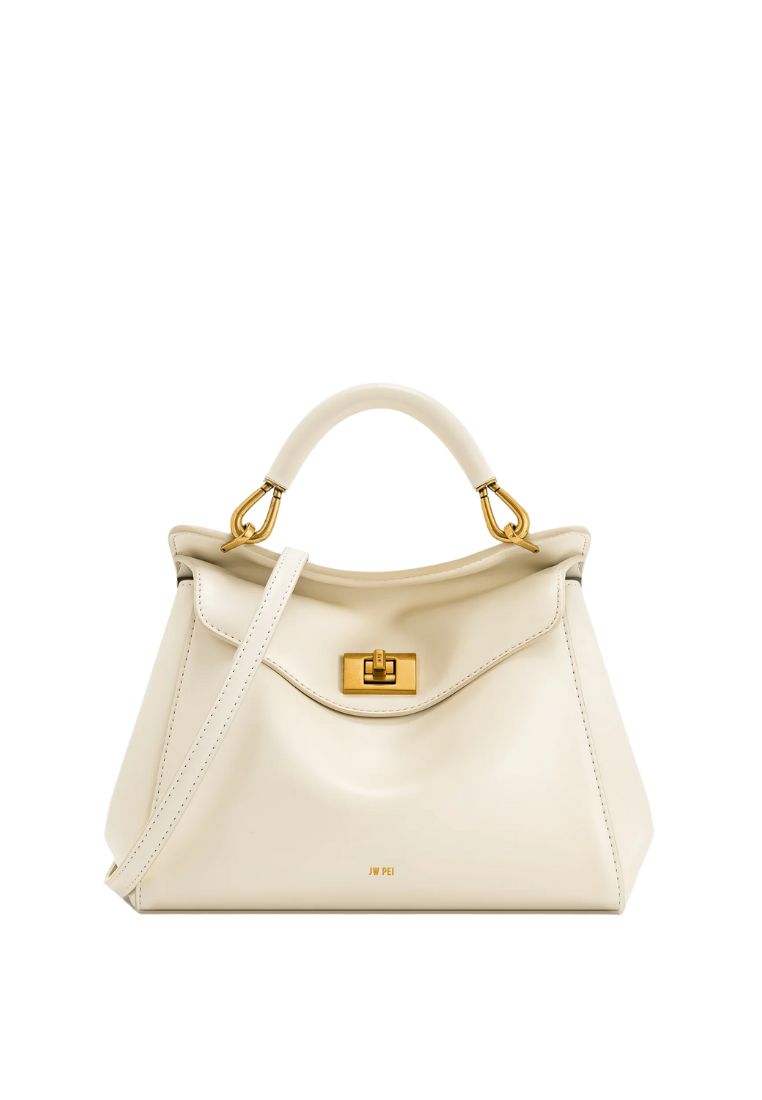 Lucia Classic Top Handbag - White
