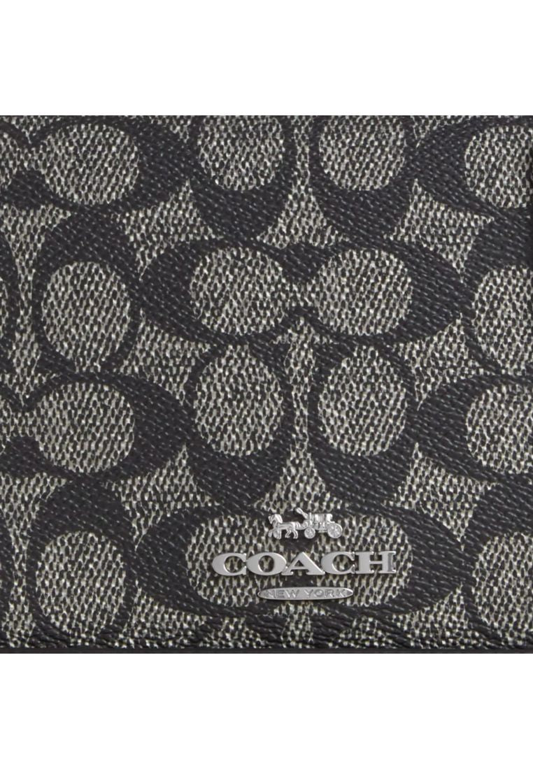 Lysa Top Handle Bag In Signature Canvas Silver Gunmetal Multi