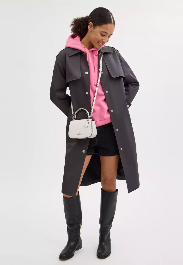 Lysa Top Handle Bag Silver Chalk