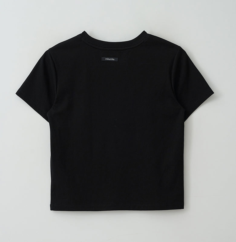 Maison De Rola Lettering T-Shirt Black