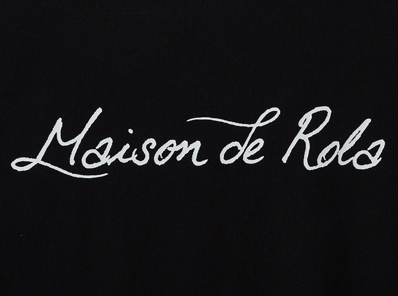 Maison De Rola Lettering T-Shirt Black