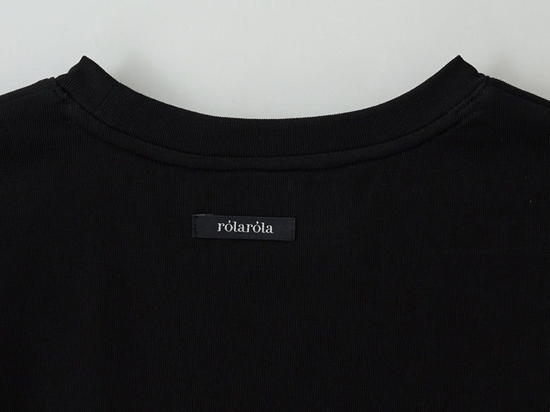 Maison De Rola Lettering T-Shirt Black
