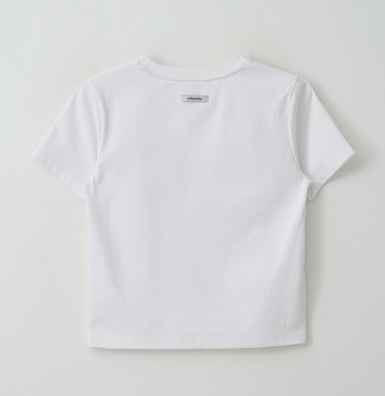 Maison De Rola Lettering T-Shirt White
