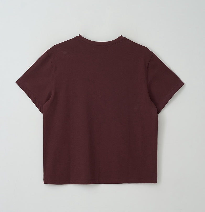 Maison De Rola Outline T-Shirt Burgundy