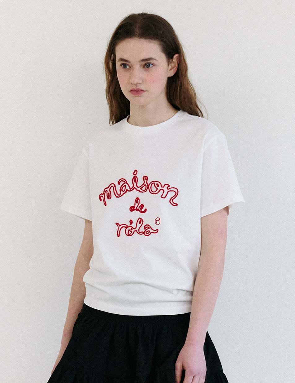 Maison De Rola Outline T-Shirt White