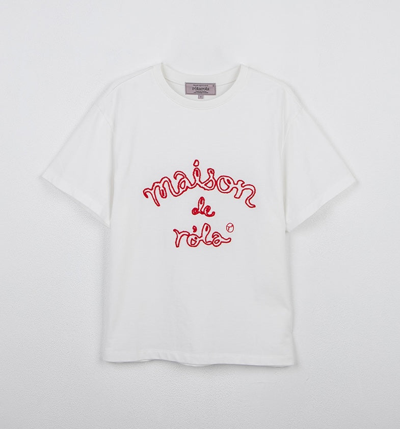 Maison De Rola Outline T-Shirt White