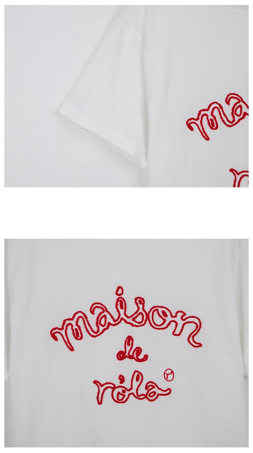 Maison De Rola Outline T-Shirt White