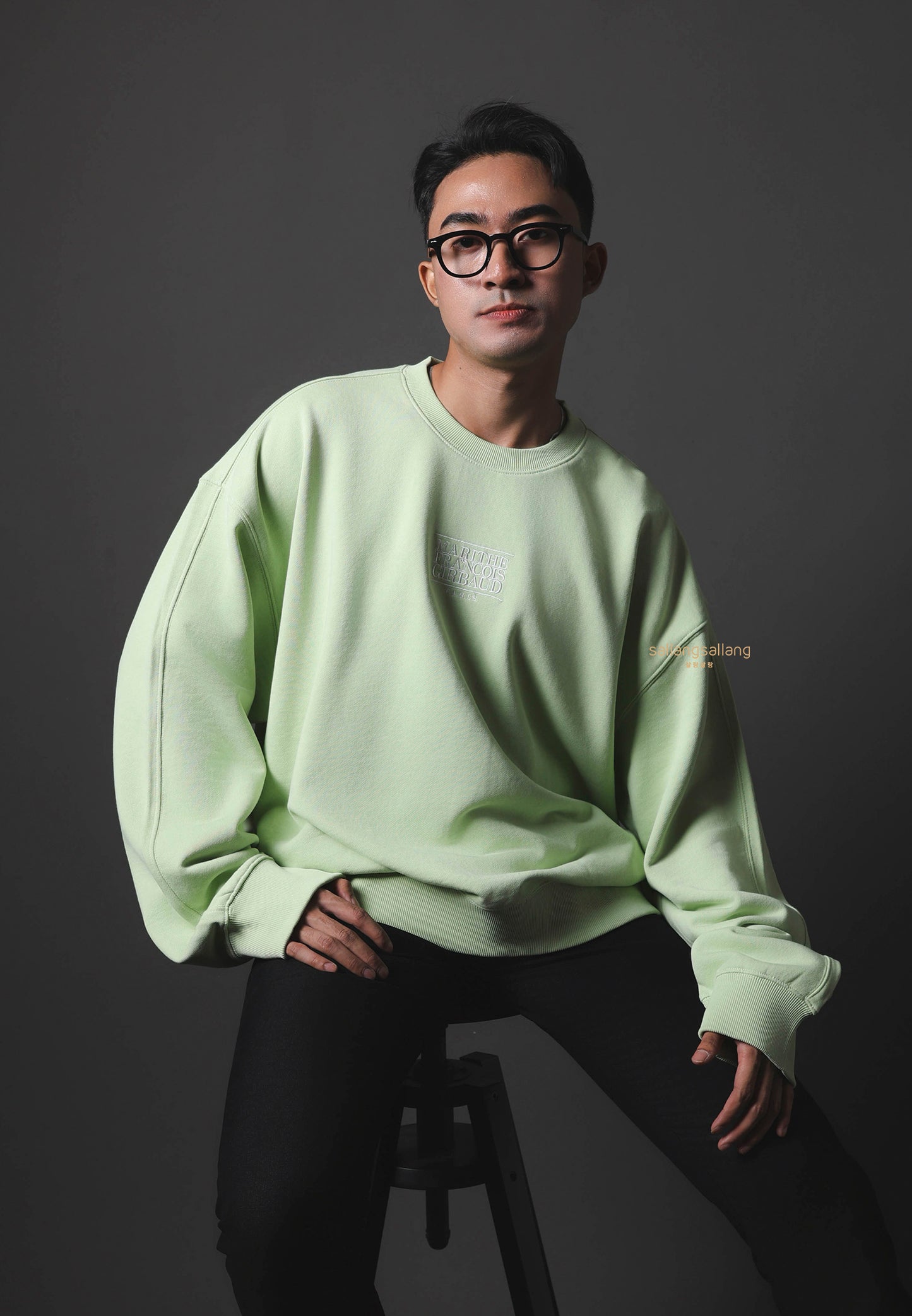 New Classic Logo Sweatshirt Light Green