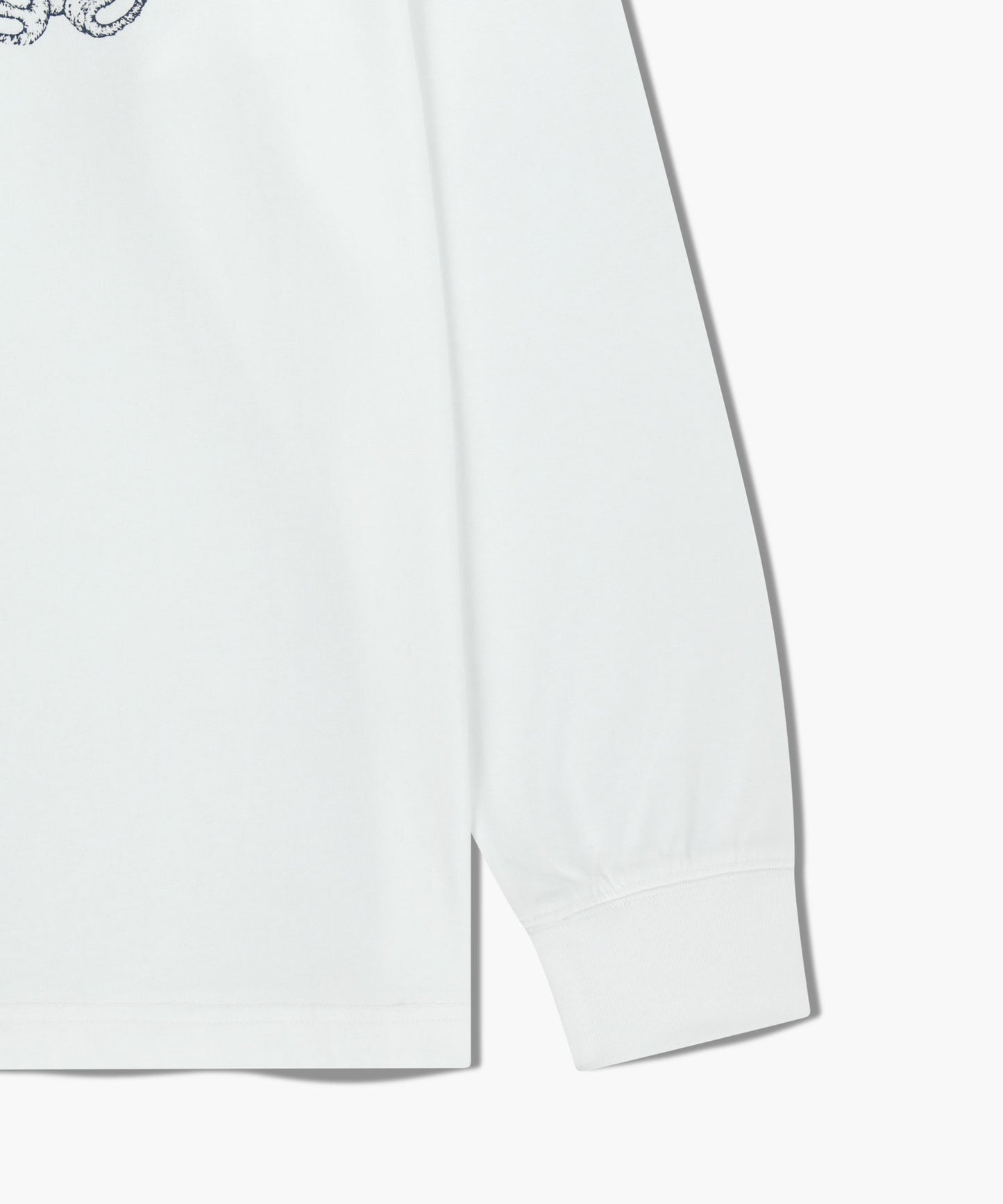 MINI DOODLE BEAR LONG SLEEVE white