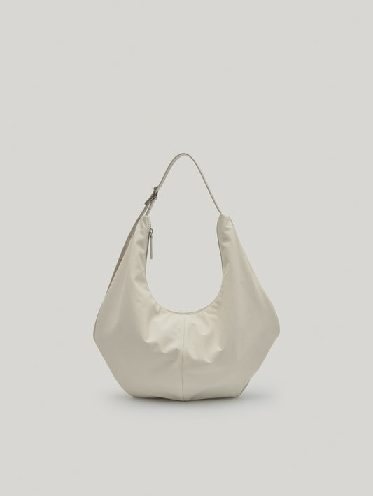 MOSSY HOBO BAG ecru white