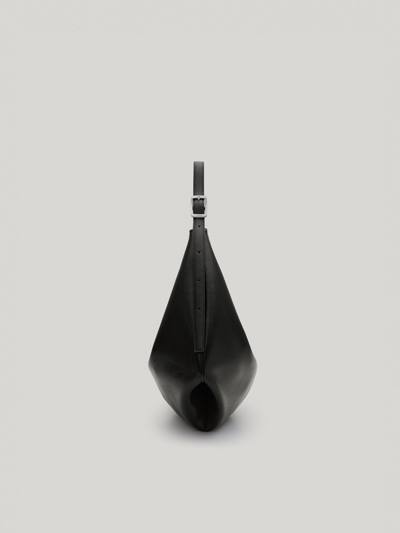 MOSSY HOBO BAG leather black