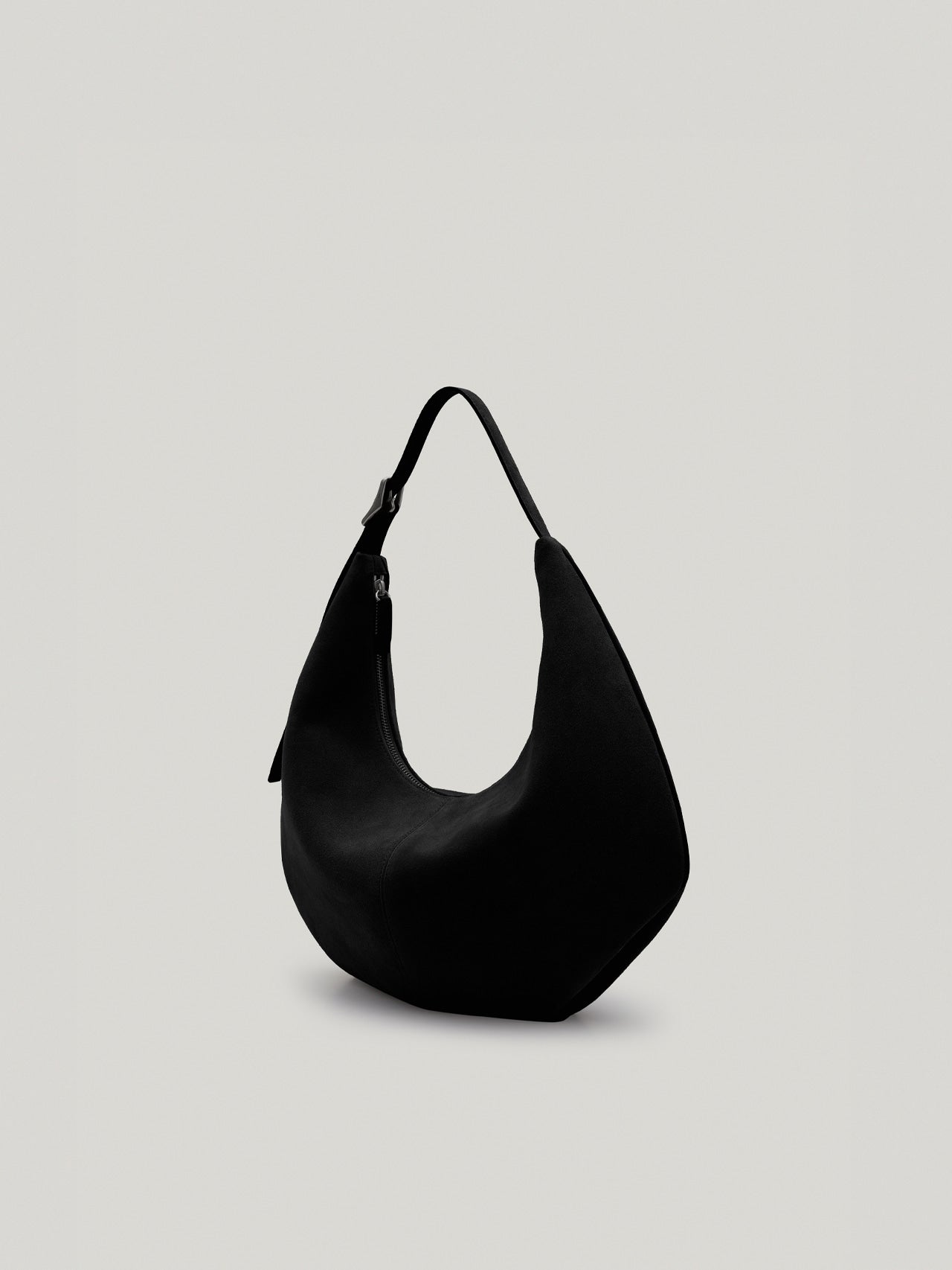 MOSSY HOBO BAG suede black
