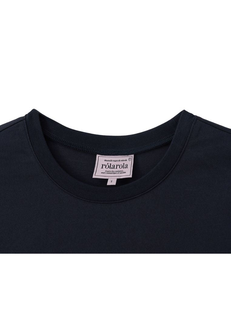 Maison De Rola Embroidery T-Shirt Navy