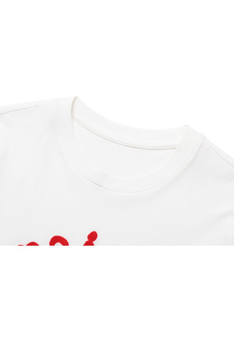 Maison De Rola Embroidery T-Shirt White