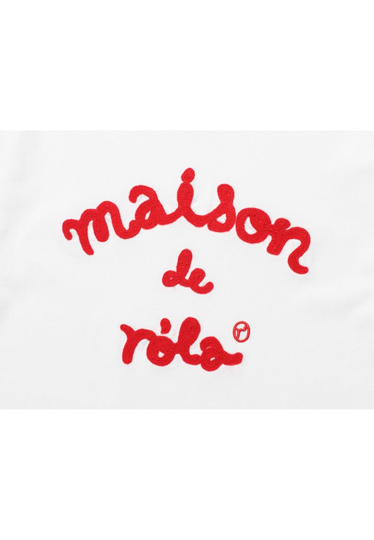 Maison De Rola Embroidery T-Shirt White