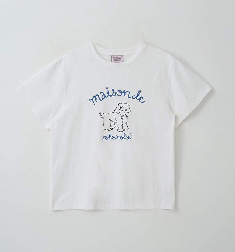 Maison Rola Puppy Friends T-Shirt White