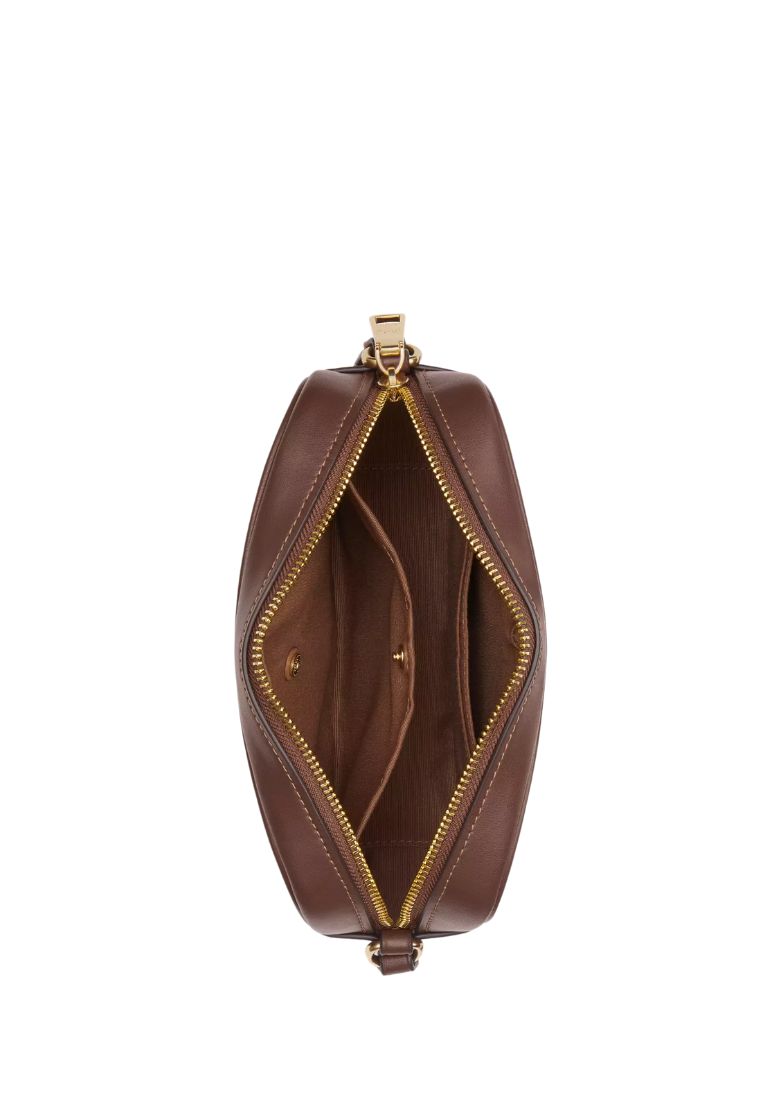 Mini Jamie Camera Bag In Signature Canvas Gold Tan Brown