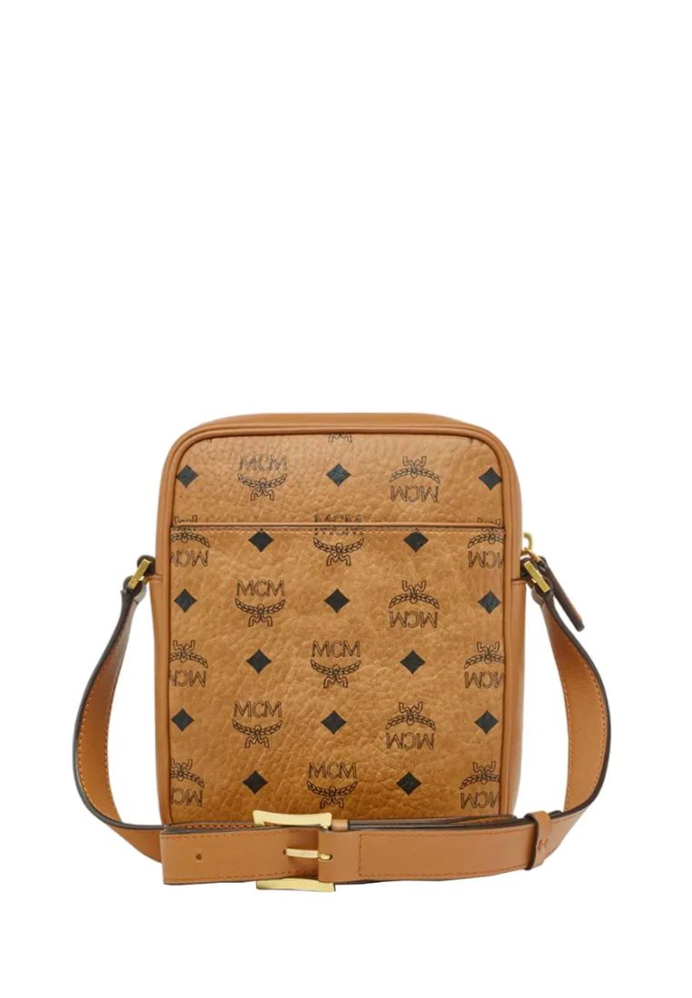 Mini Klassik Visetos Crossbody Bag Cognac