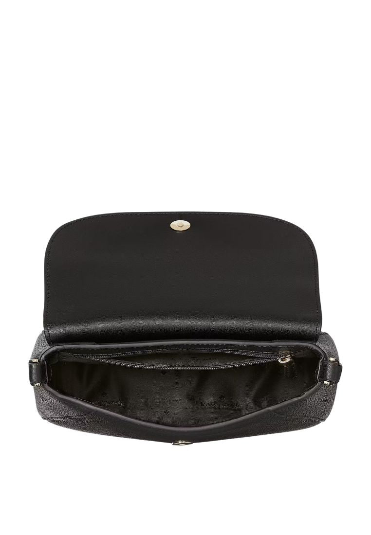 Monica Small Flap Crossbody Black