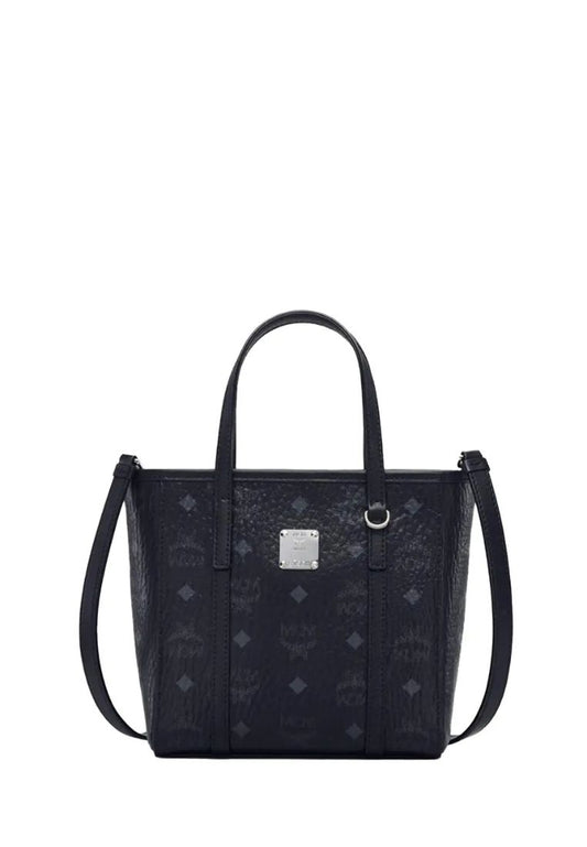 Monogram Logo-Print Tote Bag Visetos Black
