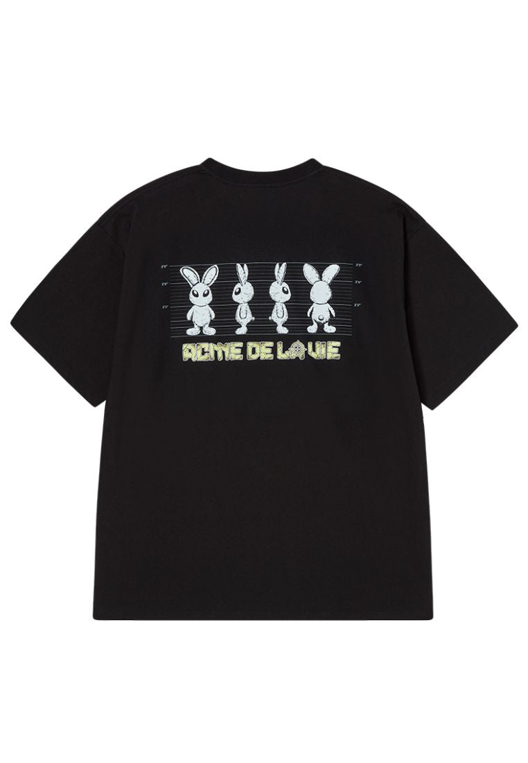 Mugshot Alien Short Sleeve T-Shirt Black