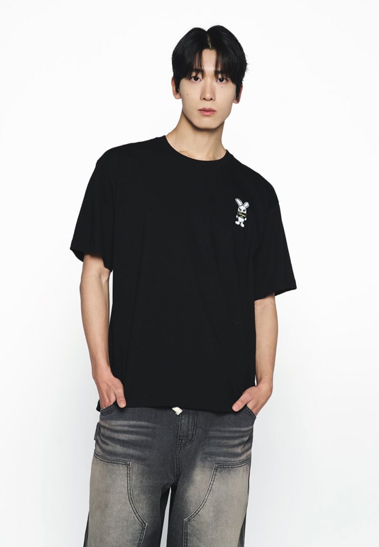 Mugshot Alien Short Sleeve T-Shirt Black