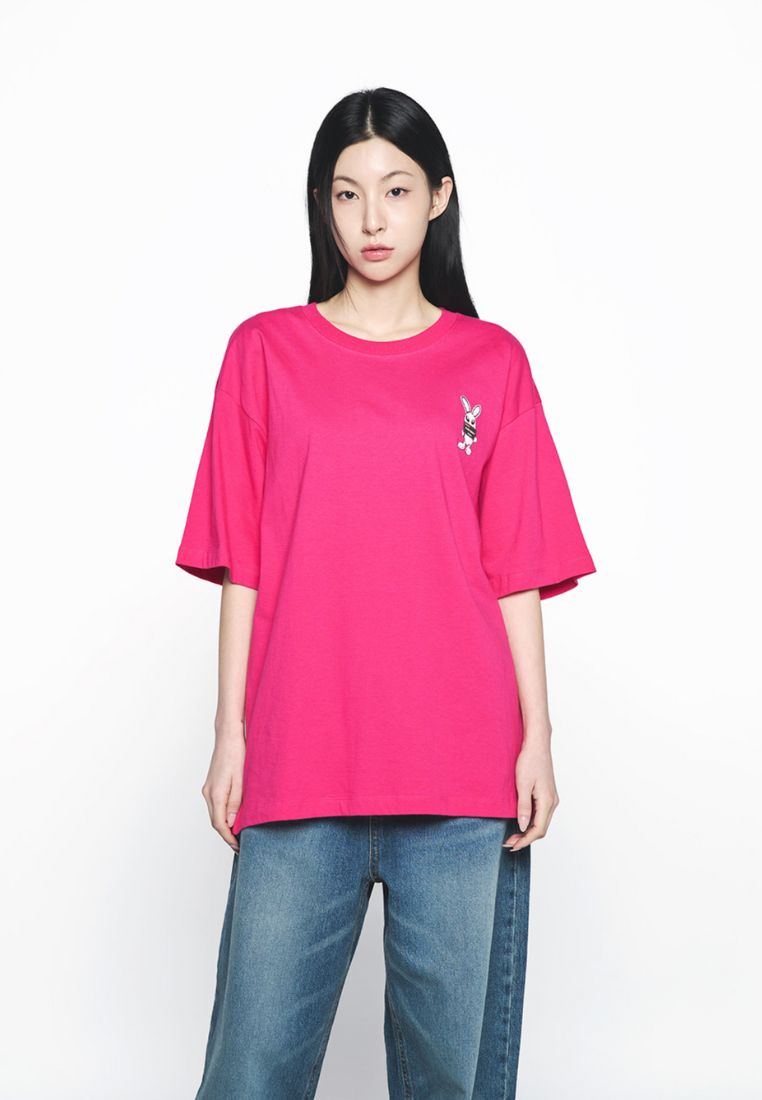 Mugshot Alien Short Sleeve T-Shirt Hot Pink