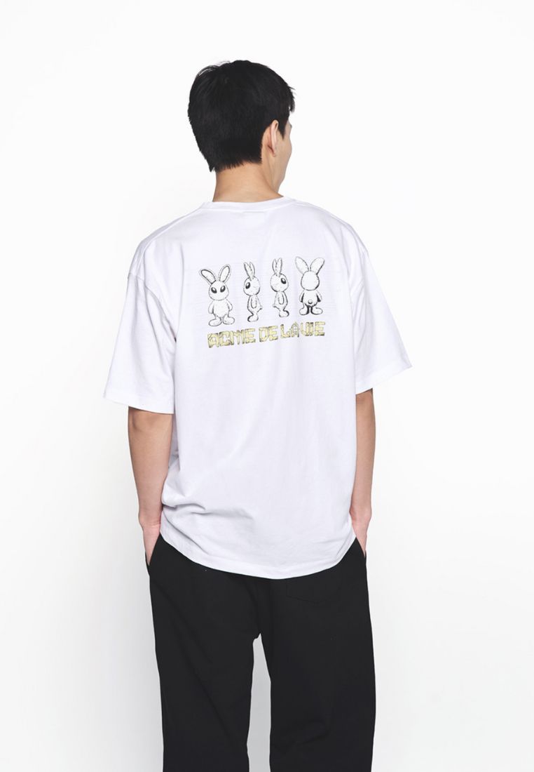 Mugshot Alien Short Sleeve T-Shirt White