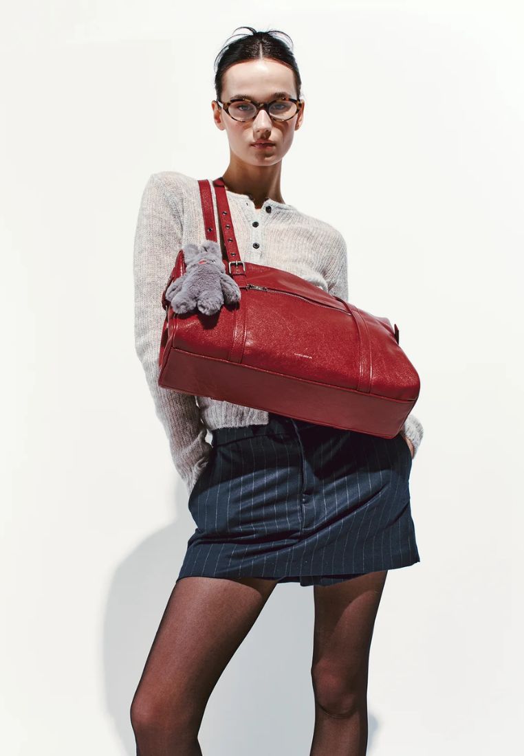 Museum Bag L Goat Red