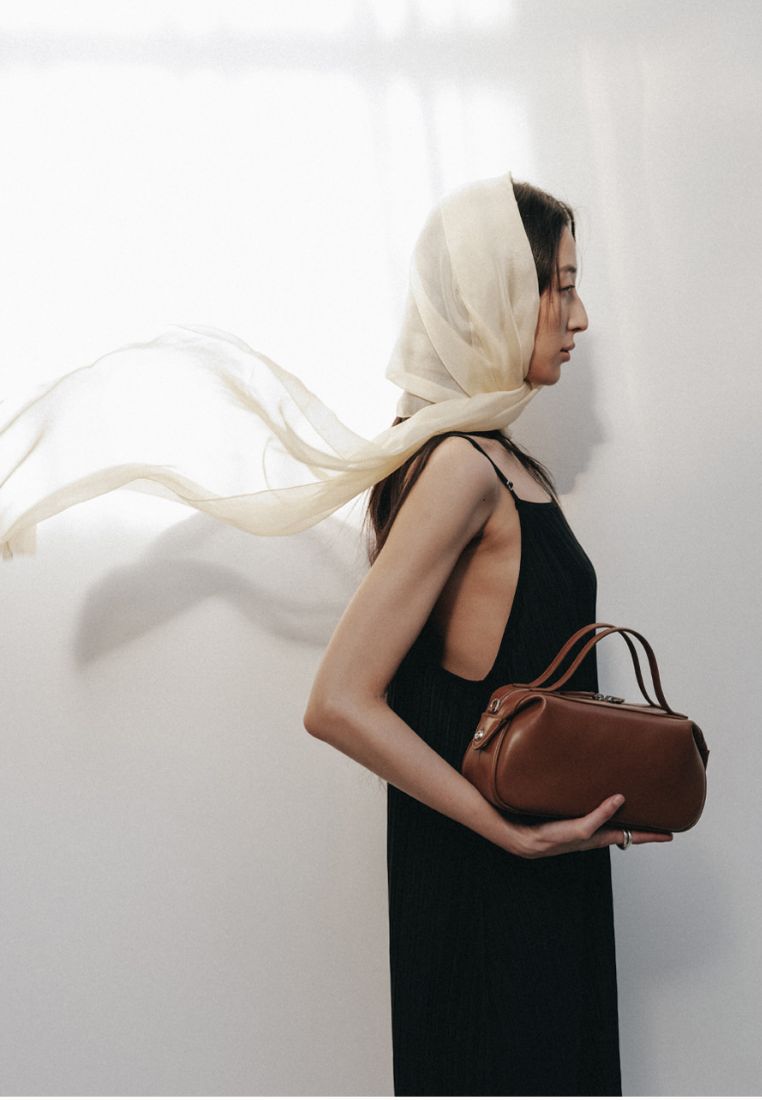 NADEL ZIP TOTE BAG tawny brown