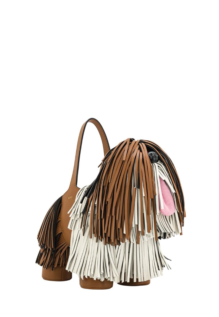Nita Puppy Shape Handbag - Brown