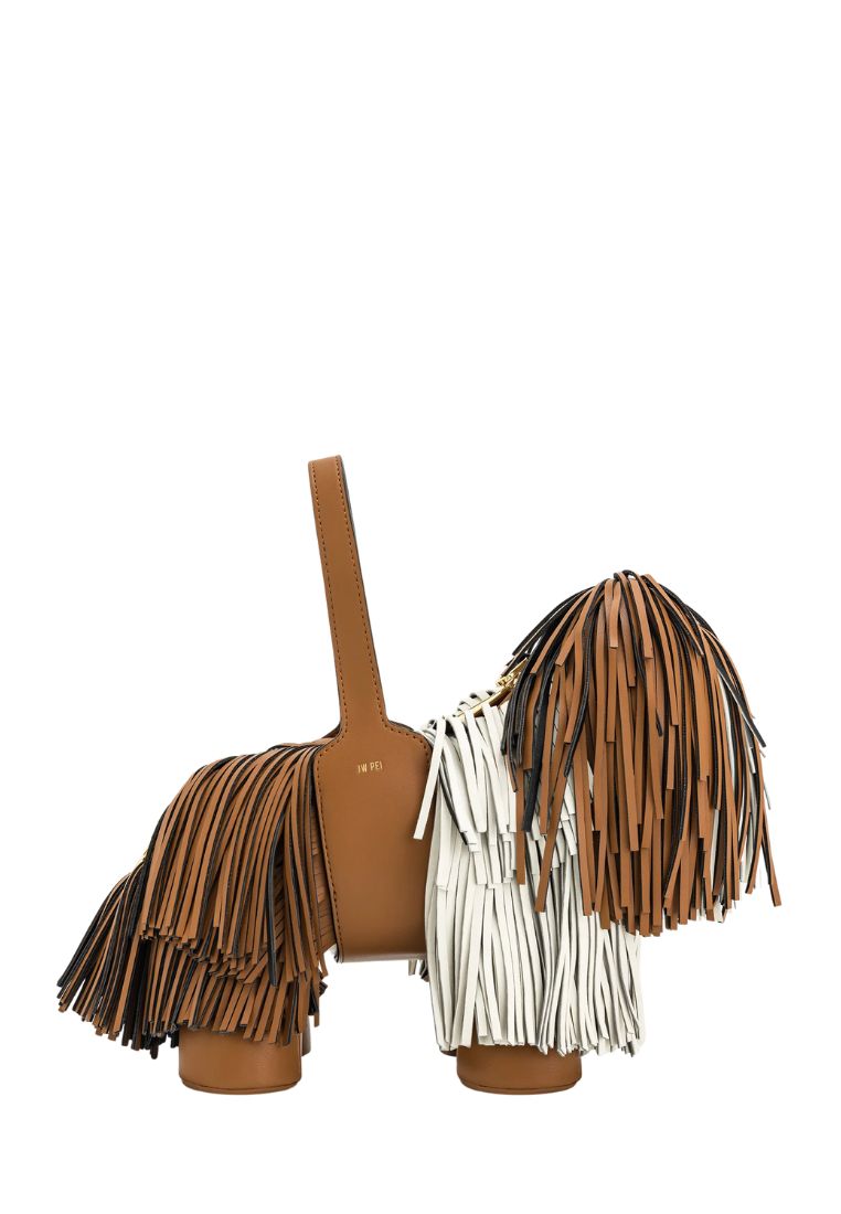 Nita Puppy Shape Handbag - Brown