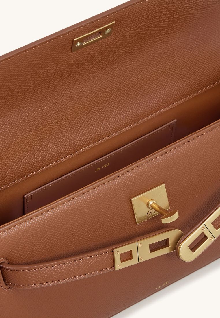 Noor Top Handle Bag - Brown